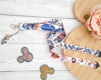 Ratatouille breakaway clip  lanyard  for ID card / keychain / lanyard badge holder Disney character lanyard safety clip great gift