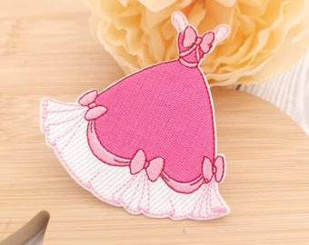 Księżniczka Kopciuszek w różowej sukience, postać Disneya Naszywka haftowana / Naszywka do prasowania / Naszywka z materiału na ubranie / Koszulka Żelazko lub przyszywka