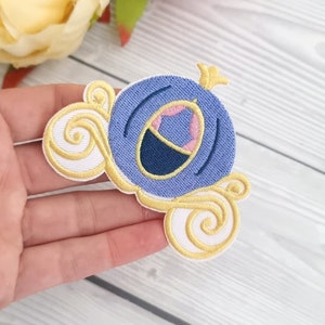 Cinderella Carriage Pick and mix Disney patches-  Embroidered patch / Iron on Patch / Clothes material patch / Iron or sew