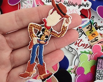 Toy Story Woody Character Pick and mix Disney patches Embroidered patch / Iron on Patch / Clothes material patch / T-shirt Iron or sew On