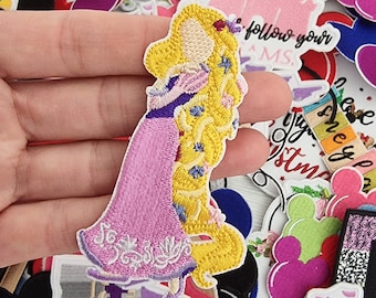 Princess Rapunzel Character Pick and mix Disney patches Embroidered patch / Iron on Patch / Clothes material patch / T-shirt Iron or sew On