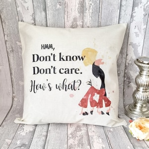 Disney Emperors new groove Kuzco Llama Quote &quot;Hmm don&#39;t know don&#39;t care. Howz what?&quot; cushion cover 45cm gift throw pillow disney gift