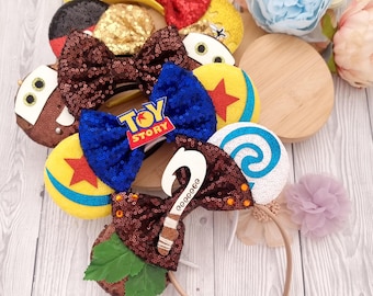 Disney Toy Story - Monster Inc Moana Pixar Ball Pooh Cars Mickey Disney Ears Hoofdband Disneyland vakantie Paillettenoren