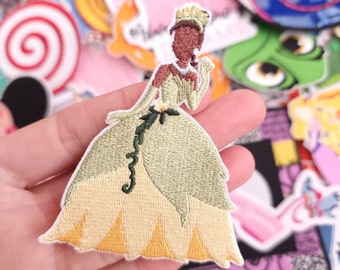 Princess and the Frog Tiana Pick and mix Disney patches Embroidered patch / Iron on Patch / Clothes material patch / T-shirt Iron or sew On