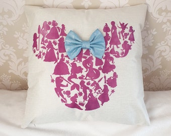 Minnie mouse pillow | Etsy Minnie Mouse Large Throw Pillow