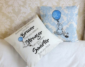 Be brave cushion | Etsy Pooh Minimalist Cushion Pillow Cover