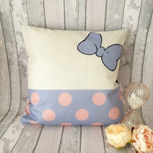 Disney Daisy Duck bow inspired throw pillow cushion cover 45cm gift Disney home room style decor image 1