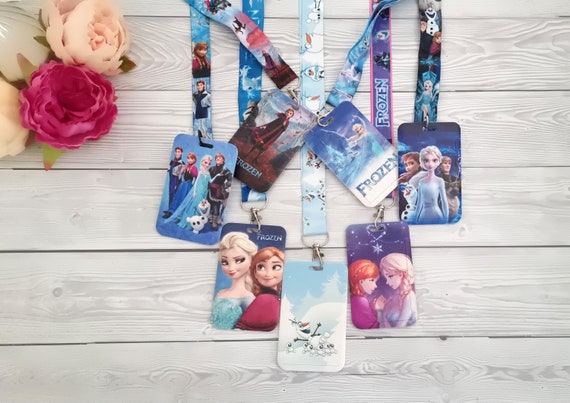 Disney Frozen Elsa Anna Olaf Sven Kristoff Portachiavi con cordino