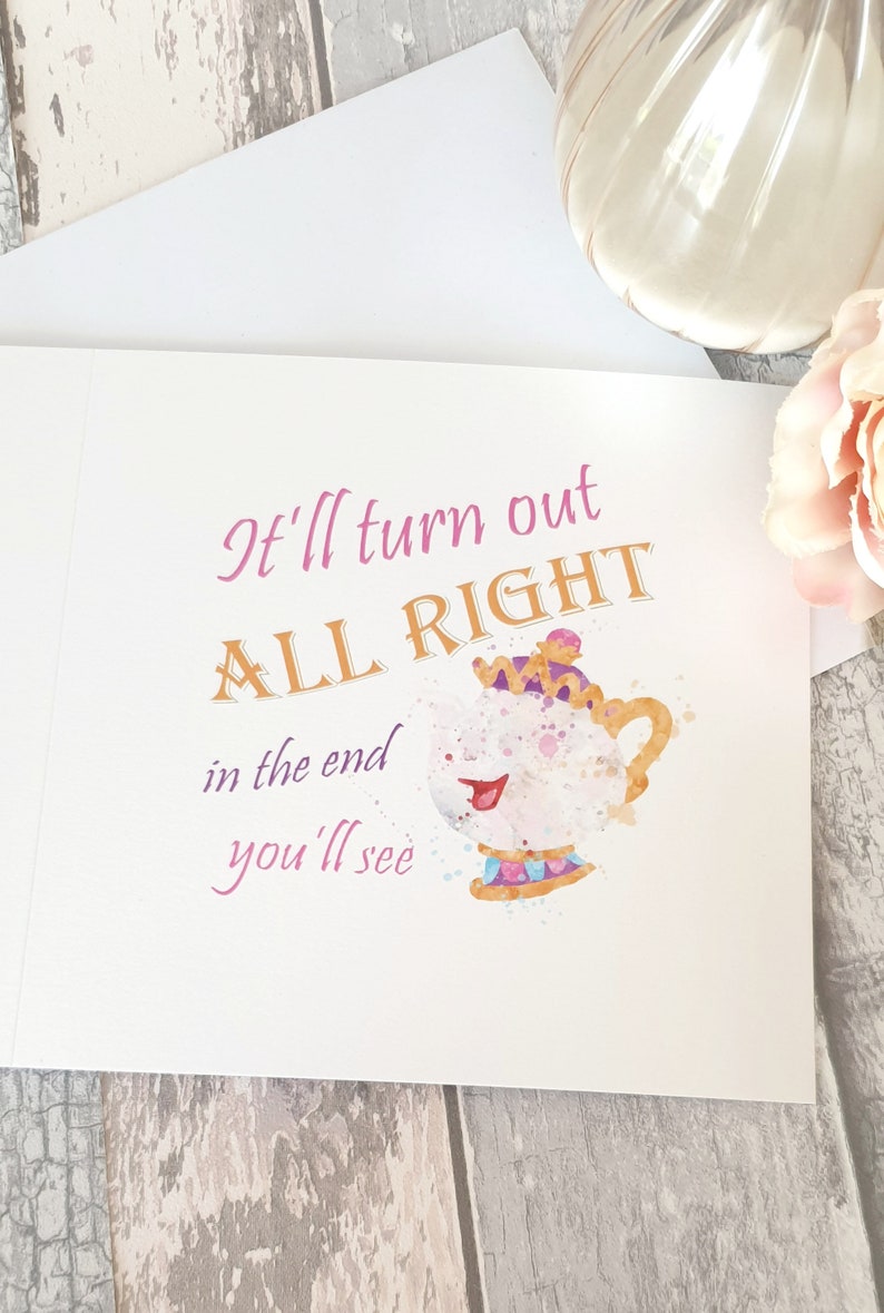 Beauty and the Beast Mrs Potts Quote It'll Turn Out Etsy