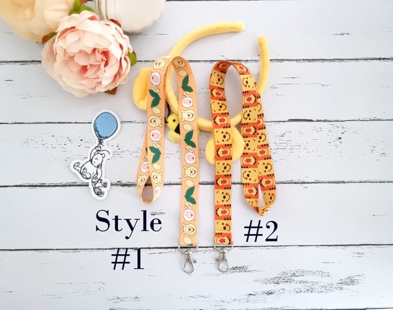 Winnie The Pooh Lanyard Porte-clés Porte-badge pour carte d'identité  (LD-Pooh New) 