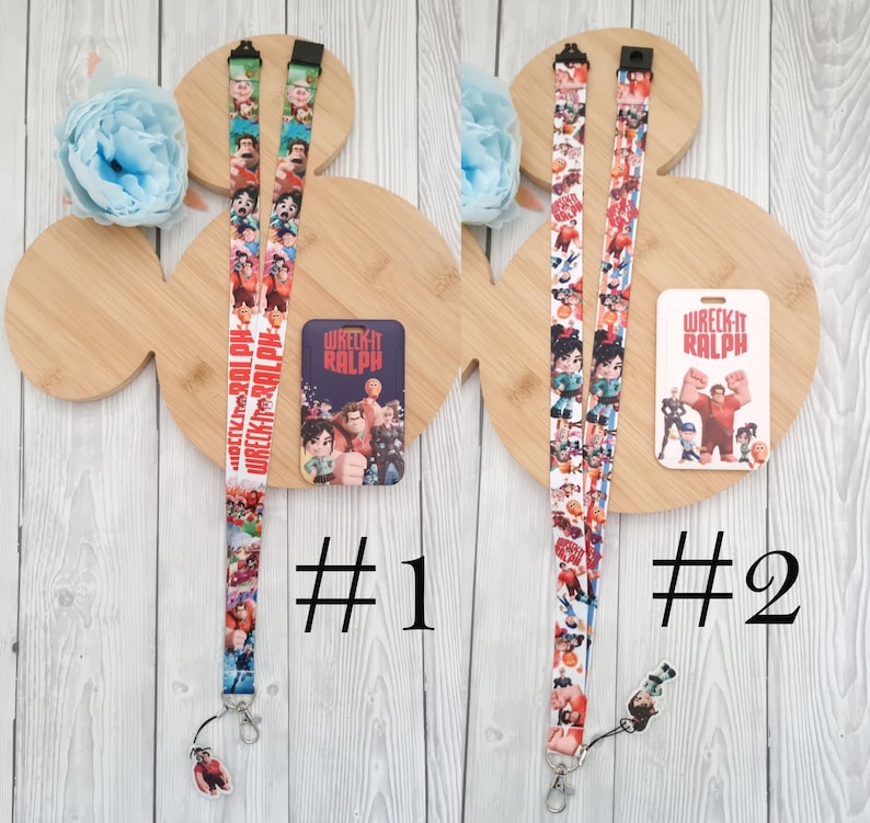 Disney Pixar Wreck-it Ralph Vanellope Lanyard / Keychain / ID Badge ...