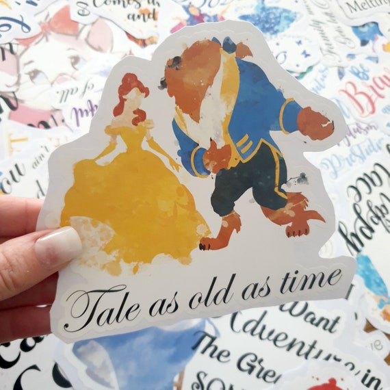 Disney La Belle Et La Bete Citation De Belle Autocollant Etsy France