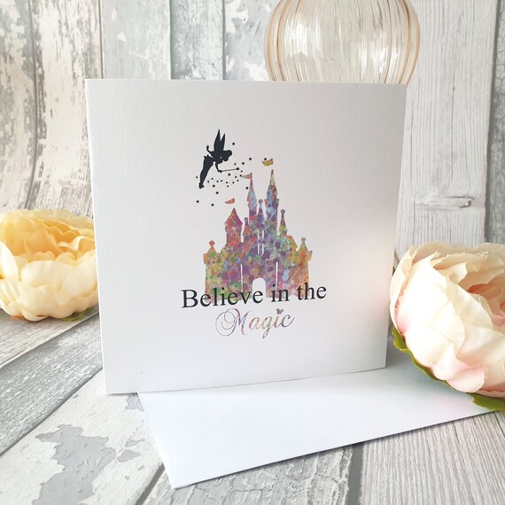 Chateau Disney Avec Clochette Citation Toujours Croire Etsy Canada