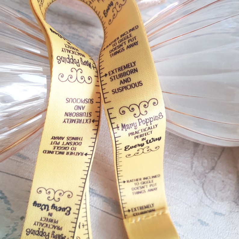 Mary Poppins Yellow Measuring Tape Practically Perfect Click Etsy UK