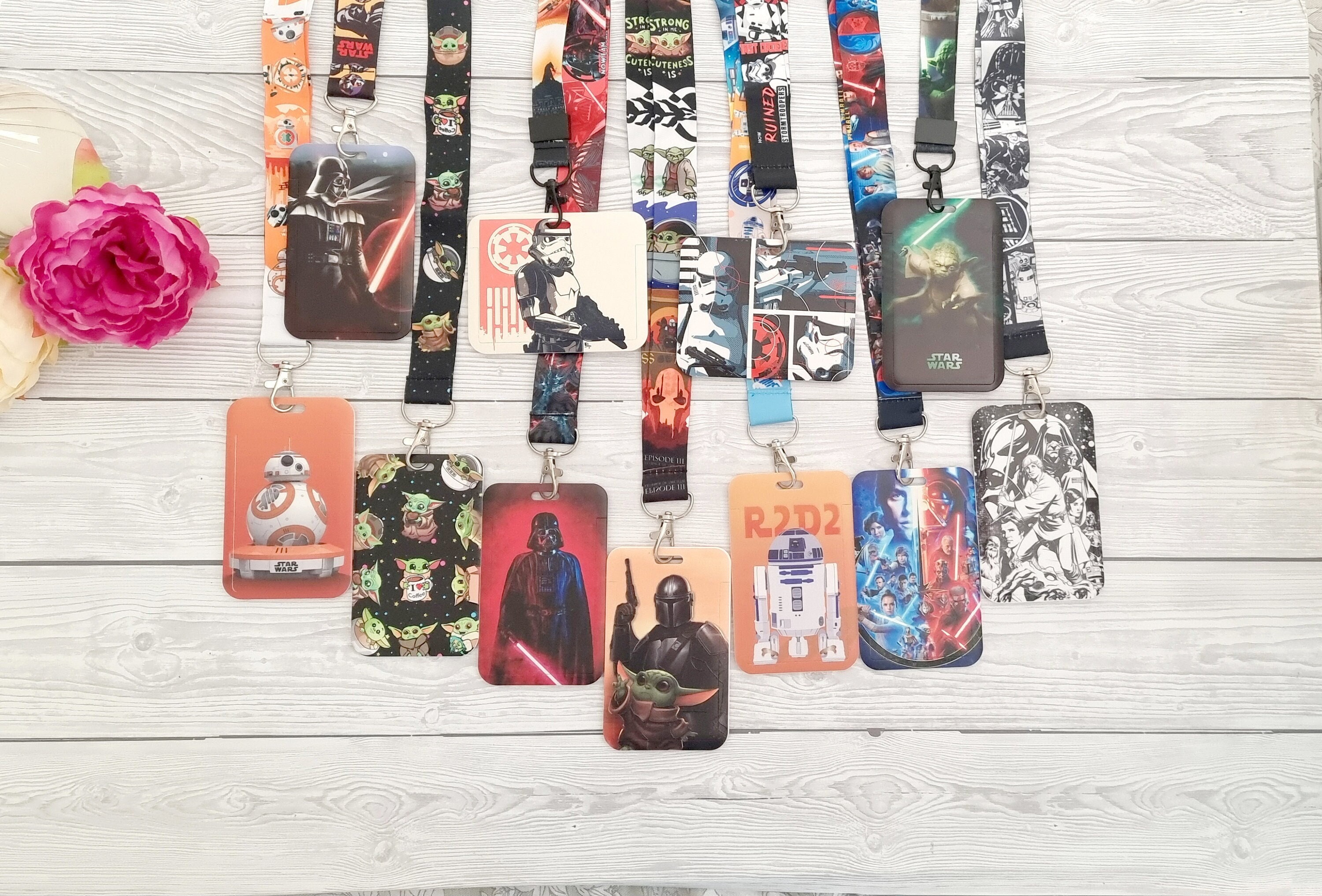 Star Wars R2D2 Darth Vader Baby Yoda Lanyard / Keychain / Etsy UK