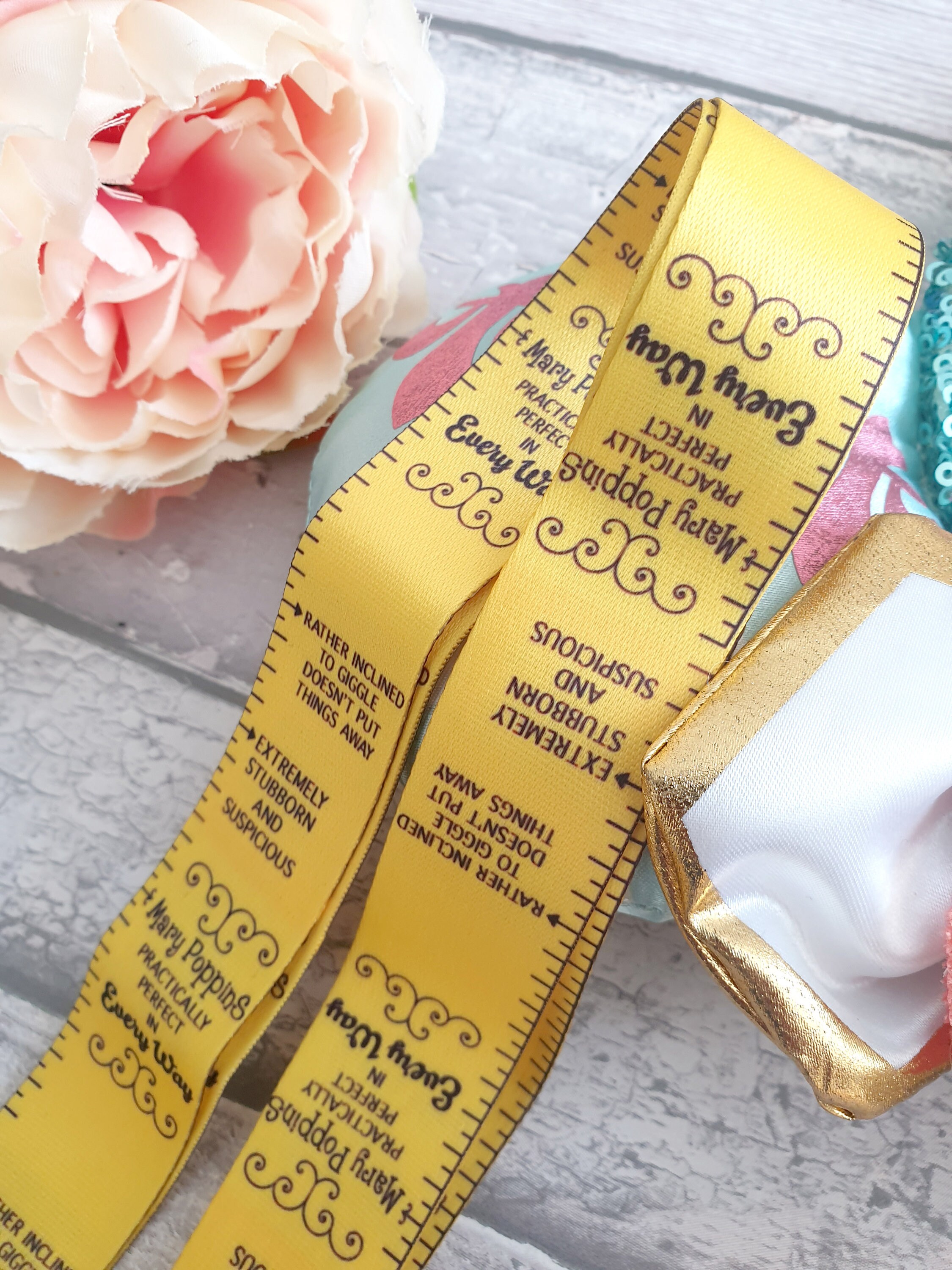 Mary Poppins Yellow Measuring Tape Practically Perfect Etsy