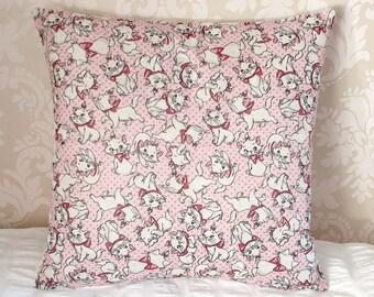 Disney Marie Aristocats inspired kitten cat pink cushion cover throw pillow case 45 by 45 cm home disney decoration  gift