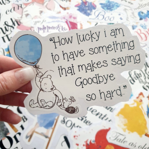 Disney Winnie the Pooh Quote how Lucky I Am to Have Etsy