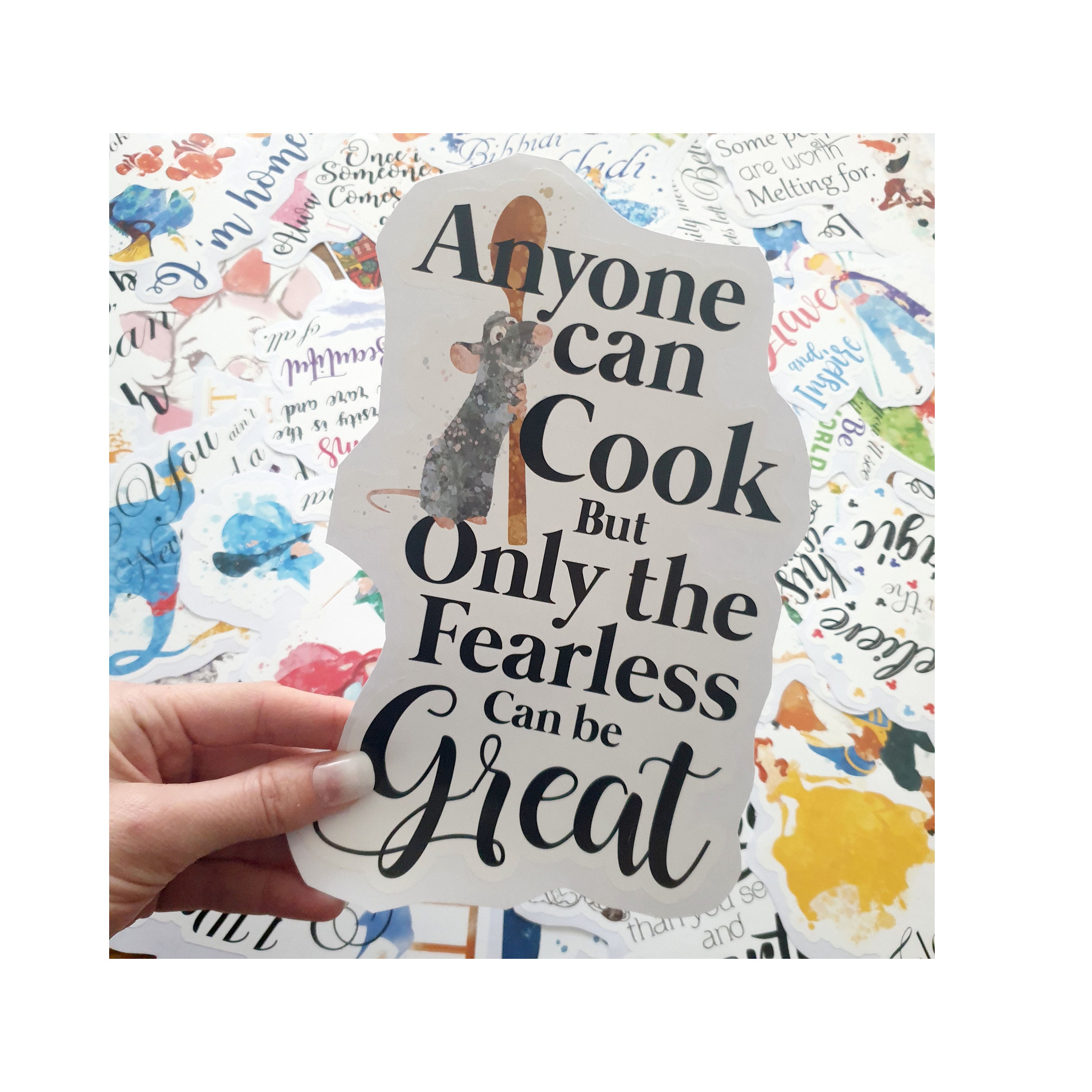 Ratatouille Anyone Can Cook Quote Disney Ratatouille Quote Anyone Can Cook But Only The | Etsy Uk