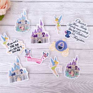 Disney Castle - Carriage Ohana princess Tinkerbelle Embroidered patch / Iron on Patch / Clothes material patch / Iron or sew / Disney Patch