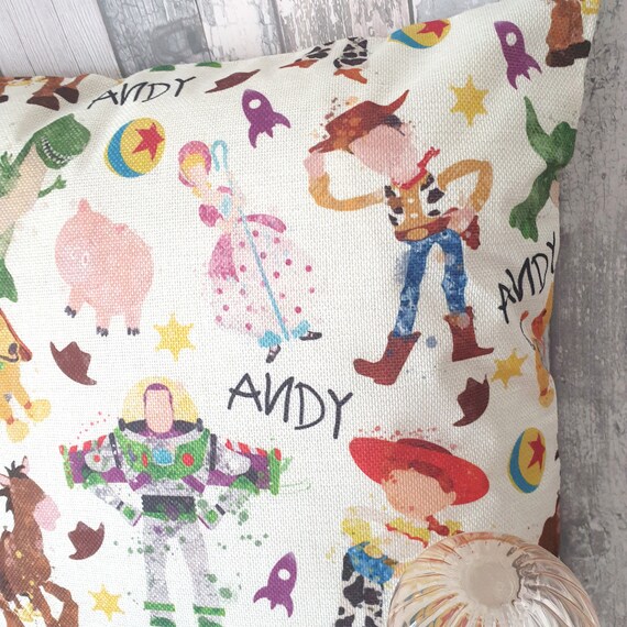 Double Sided Disney Toy Story Inspired Woody s Bullseye Cushion Throw Pillow Cover 45 Cm Kids Bedroom Disney Room Home Decor Gift Etsy