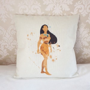 Pocahontas inspired Disney princess cushion cover throw pillow 45cm gift home deco princess bedroom