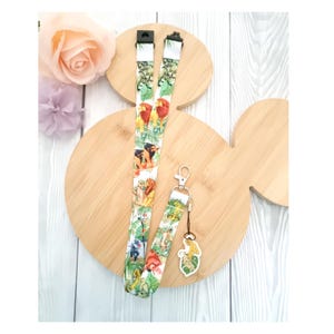 Disney Il Re Leone Mufasa Simba Nala Pumbaa orecchie Lanyard / portachiavi / lanyard porta badge Lanyard personaggio Disney clip di sicurezza ottimo regalo