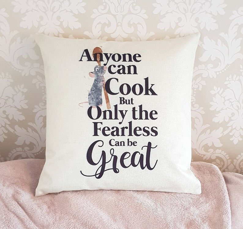 Disney Ratatouille movie inspired quote Anyone can cook Etsy