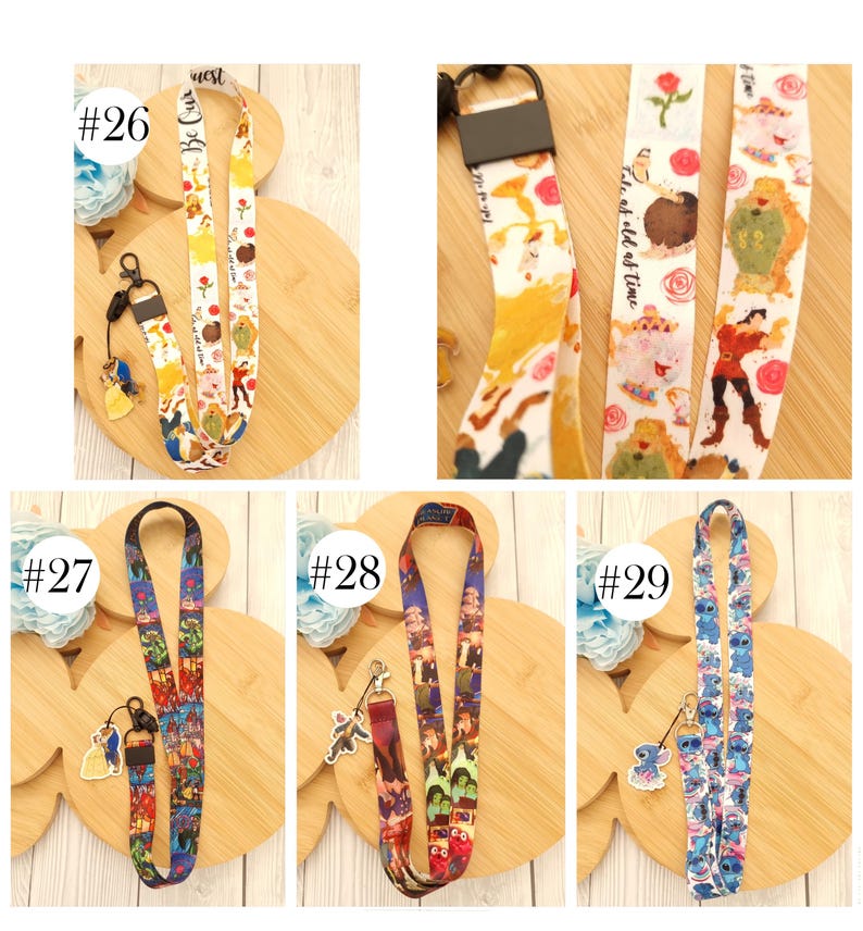 Globo de oreja de Mickey Stitch de Disney vintage, Castillo Ratatouille, Hércules, WALL-E, cordón/llavero/insignia de identificación/cordón de personaje de Disney, regalo imagen 7