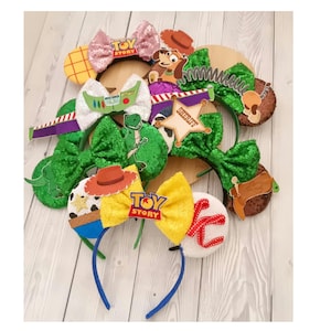 Disney Toy Story - Woody Buzz Rex Alien Pixar Ball Mickey Disney Ears Headband Disneyland holiday Sequin ears