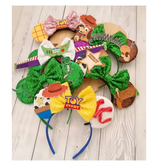 Disney Toy Story Sequin Pixar Ball Mickey Ears Headband - Amazon.com: CLGIFT Iridescent and Sparkle Mouse Ears  main image 4