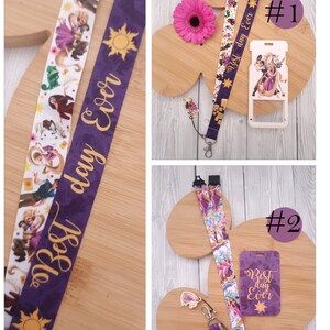 Flynn Rider Key Chain Disney Princess Rapunzel Tangled Flynn Lanyard / Keychain / Lanyard ...