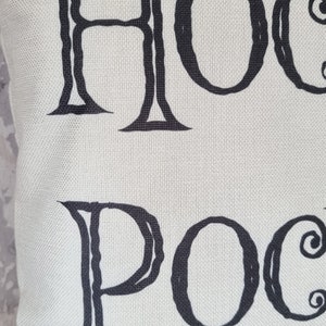 Halloween Disney black word quote Hocus Pocus inspired cushion cover throw pillow 45cm gift home Halloween decoration image 5