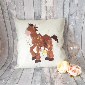 Disney Toy Story Woody's Bullseye horse inspired cushion cover throw pillow  45 cm home disney decor room gift