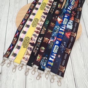 Sale Disney Star Wars stormtrooper Darth Vader  - badge holder - Disney character lanyard - kids lanyard - Key holders clip gift