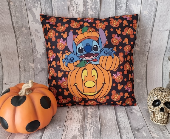 Disney Stitch Pumpkin Halloween Mickey Minnie Pumpkin orecchie copricuscino  cuscino 45 cm casa decorazione Disney Halloween -  Italia