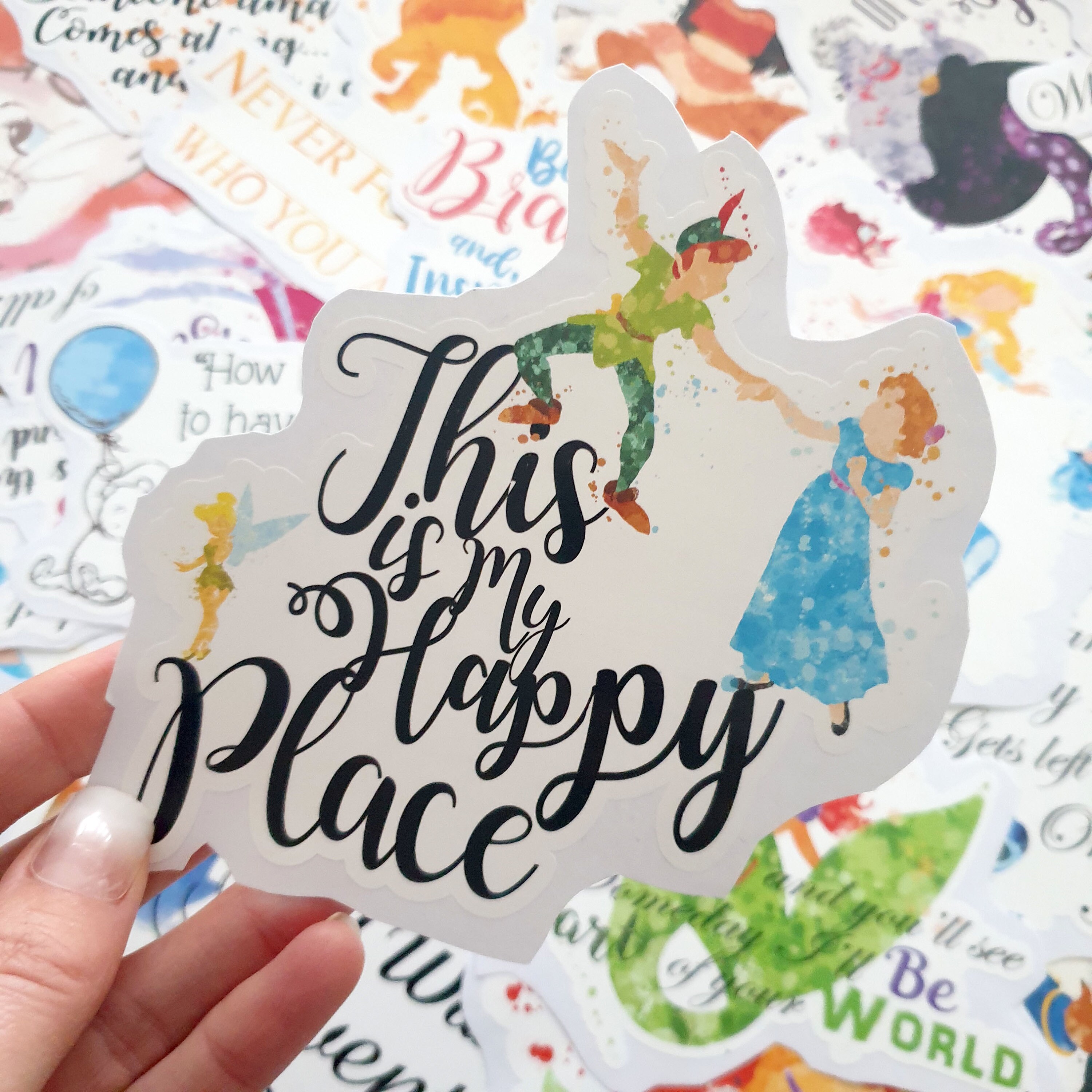 Disney Peter Pan Clochette Citation This Is My Happy Etsy France