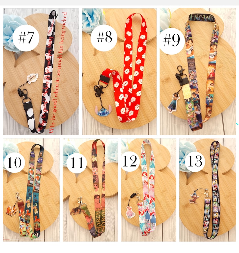 Globo de oreja de Mickey Stitch de Disney vintage, Castillo Ratatouille, Hércules, WALL-E, cordón/llavero/insignia de identificación/cordón de personaje de Disney, regalo imagen 4