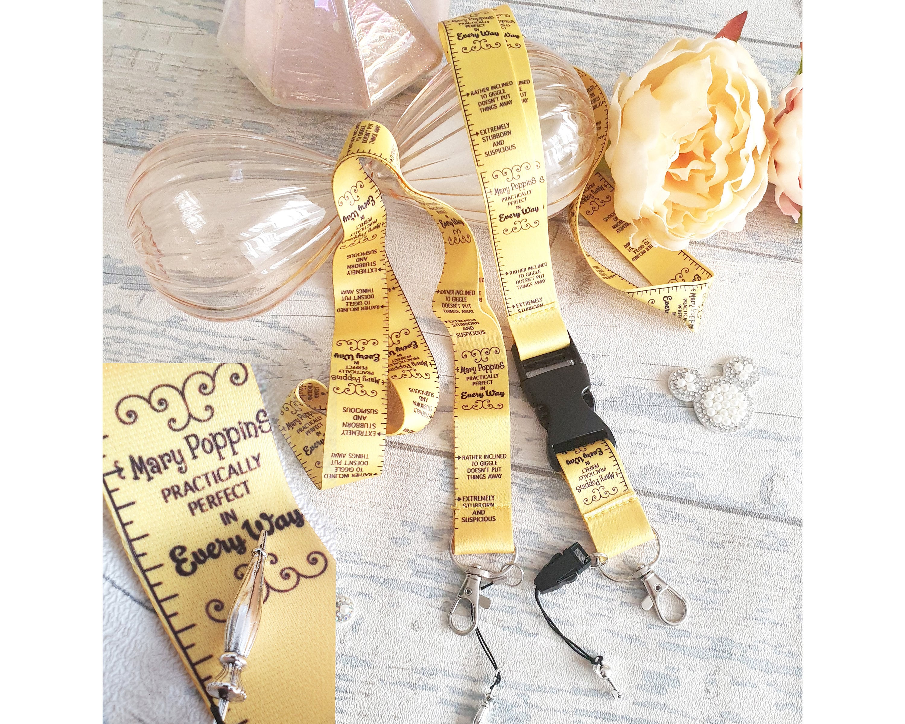 Mary Poppins Yellow Measuring Tape Practically Perfect Click Etsy UK