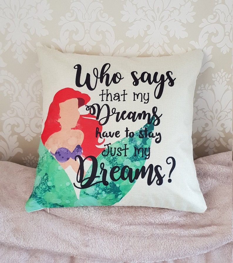 The little mermaid Ariel quote Who says that my dreams | Etsy