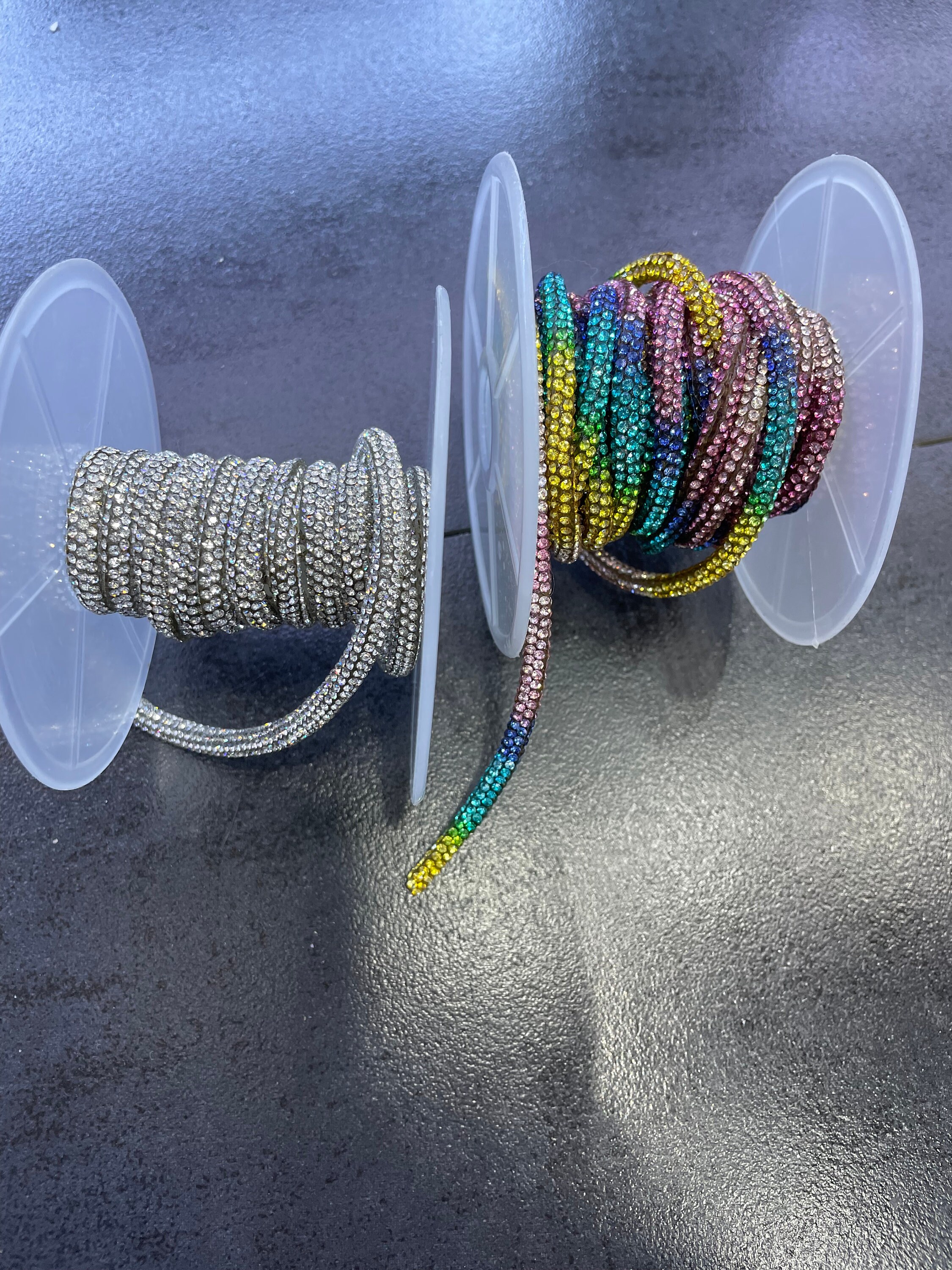 Colorful Rhinestone String / DIY Trim for Decoration / Crystal Rope Bling  Bling Trim 