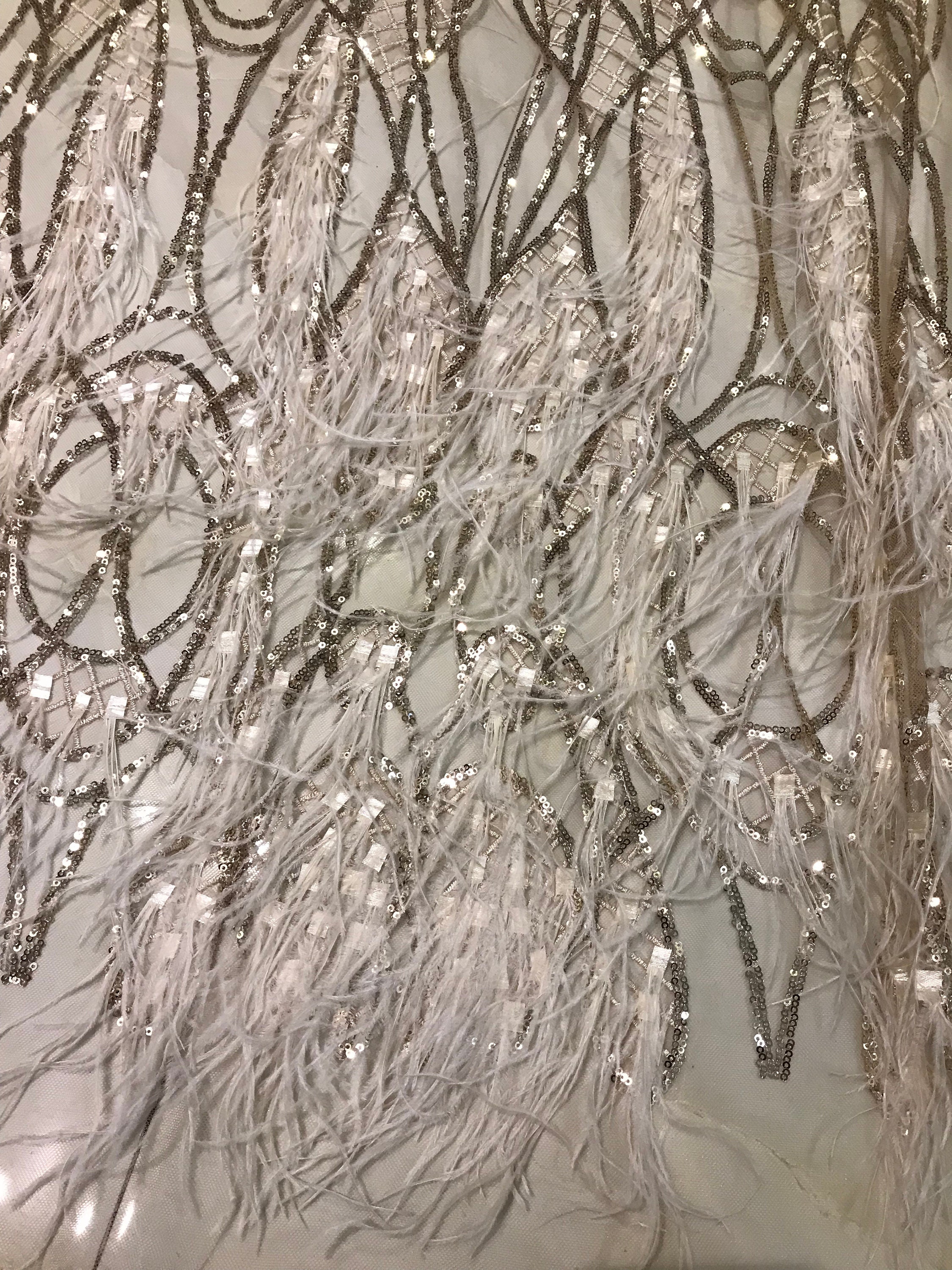 lace with feathers styles