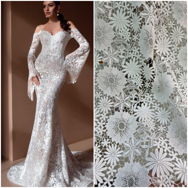 Guipure Lace Gown