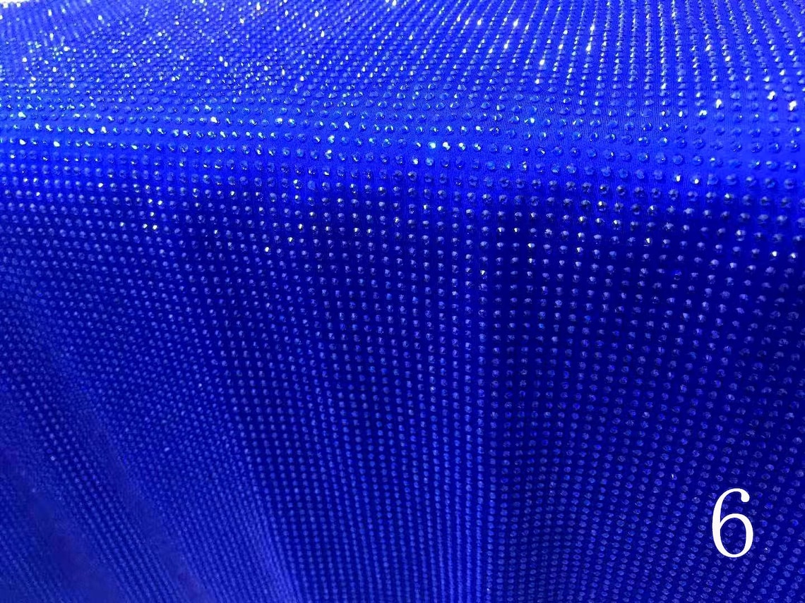 Luxury lace fabric Shinning rhinestone with strecth fabric Etsy