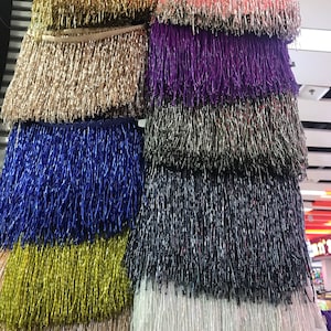 Heavy Seed Bead Fringe Trim, Haute Couture Tassel, DIY Millinery, Sell By Yard