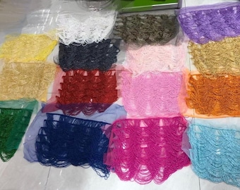 15 color heavy bead Fringe trim for haute couture handmade tassel sell by piece