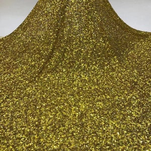 Luxury fashion show lace fabric , Shinning sequins lace fabric , quality  lace fabric for party dress