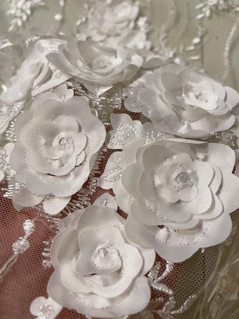 Fashion Lace Fabric flower Lace Fabric Wedding Dress Lace Etsy