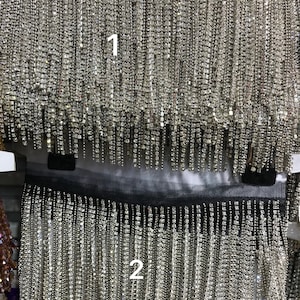 Adorno de flecos de cristal con diamantes de imitación para vestido de novia