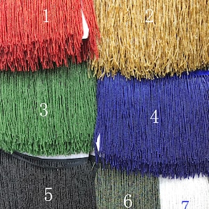 Fashion heavy bead Fringe trim for haute couture, handmade bead fringe tassel sell by yard